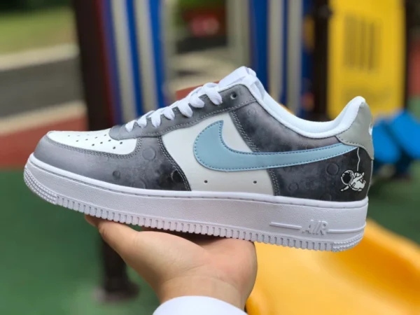 af1 blanco gris azul gancho bajo Nike Air Force 1 Low Air Force One Nike zapatillas bs8872-033