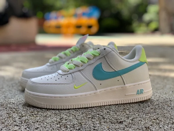 Af1 blanco lago agua verde bajo Nike Air Force 1 Low Hoops AF1 zapatos antideslizantes casuales DH7560-516