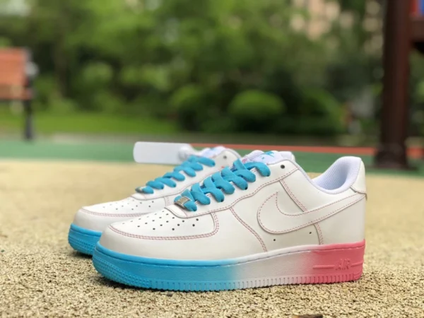 AF1 blanco azul rosa bajo Nike Air Force 1'07 stussy AF1 Air Force One zapatillas bajas para hombre af1234-006