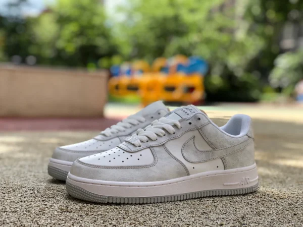 AF1 blanco gris bajo Nike Air Force 1'07 AF1 Air Force One zapatillas bajas de hombre LQ55881-616