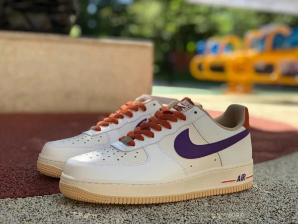 AF1 off-white púrpura naranja bajo Nike Air Force 1'07 AF1 Air Force One zapatillas bajas para hombre CW3388-205