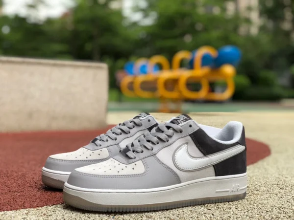 AF1 blanco gris negro bajo Nike Air Force 1 Low 07 AF1 blanco gris negro zapatillas casual ao2425-001