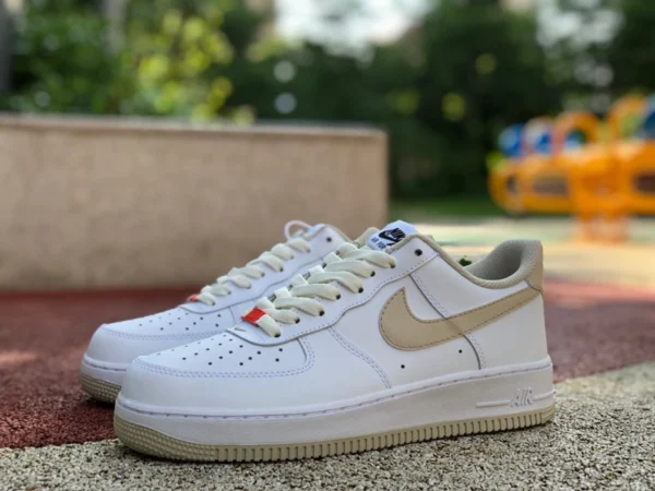 AF1 blanco marrón bajo Nike AirForce1 AF1 blanco marrón air force zapatillas casuales para hombre DZ2771-121