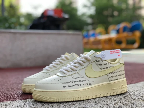 af1 off-white amarillo bajo Nike Nike AIR FORCE 1 '07 zapatillas Air Force One para hombre otoño nuevo cw2288-111