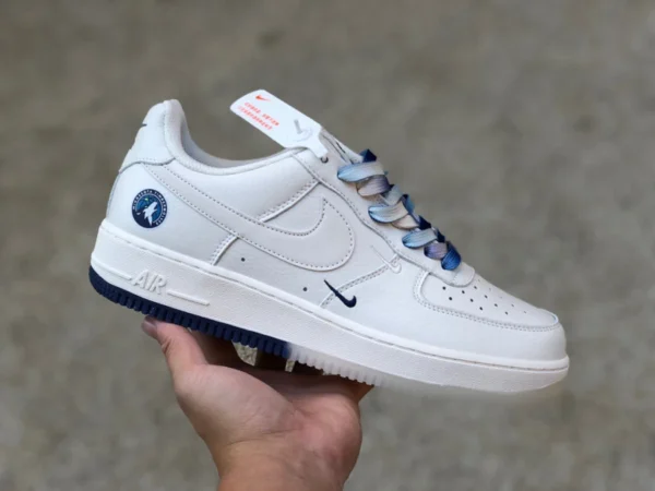 AF1 costuras blancas y azules bajas Nike Air Force 1 Low '07 su19 zapatillas bajas Air Force One ml5801-501