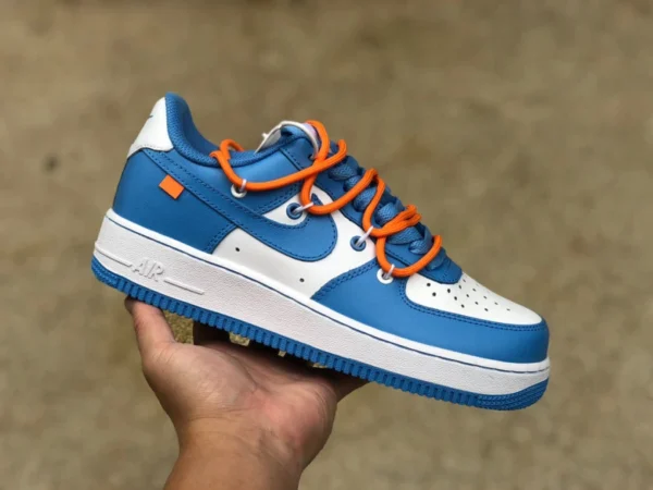 AF1 correas azules y blancas Nike Air Force 1 AF1 zapatillas casual azules y blancas CV1724-101