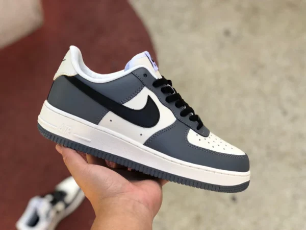 af1 negro y blanco gris Nike Air Force 1 Low Air Force One zapatillas casual clásicas blancas, grises y negras FD9063-100