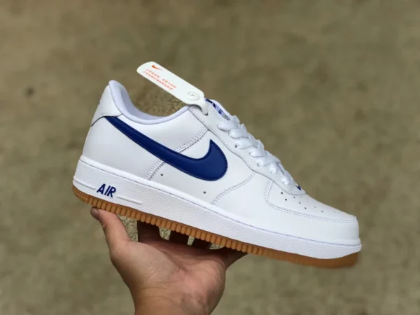 AF1 blanco y azul bajo Nike Air Force 1 Low Retro "Since 82" zapatillas casuales clásicas blanco y azul DJ3911-101