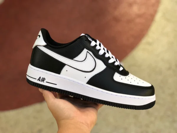 AF1 panda bajo en blanco y negro Nike Air Force1 Low zapatillas casuales bajas panda en blanco y negro DX3115-100