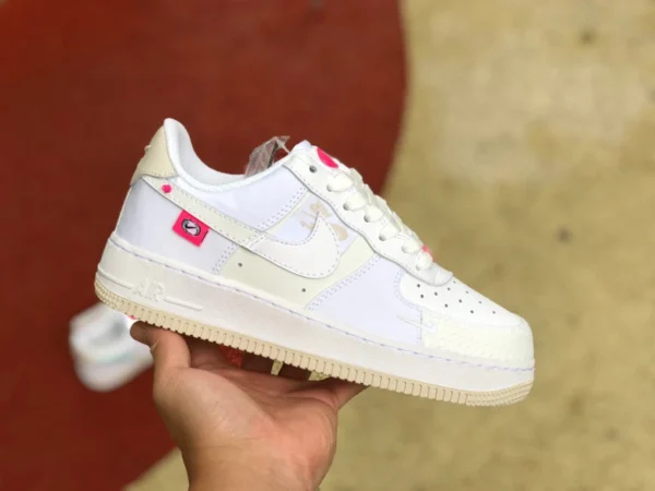 AF1 empalme de polvo blanco bajo Pure original Nike Air Force 1 Low AF1 empalme de polvo blanco DX6061-111