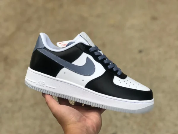 AF1 blanco negro gris bajo Nike Air Force 1 Low Cepillo de dientes blanco negro gris zapatillas FD9065-100