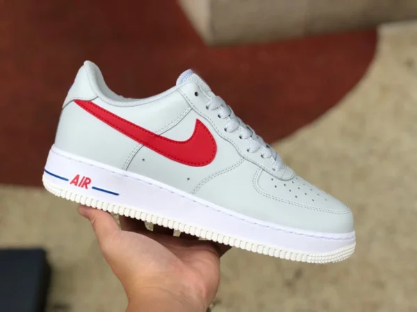 AF1 blanco y rojo USA low Nike Air Force 1 Low "USA Hoops" zapatillas casuales bajas blancas y rojas DX2660-001