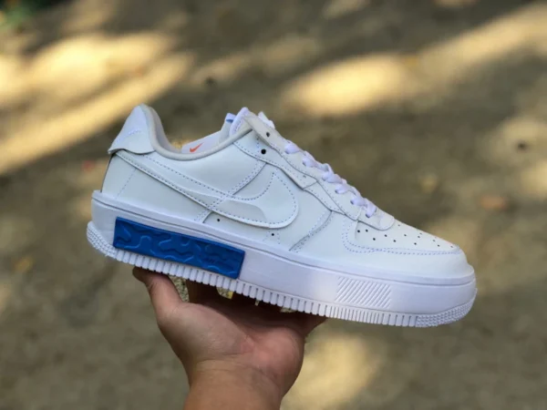 Zapatillas bajas AF1 blancas y azules Nike AIR FORCE 1 Air Force One exclusivas de hip-hop de verano DH1290-101