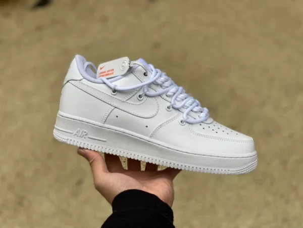 af1 correa blanca pura baja Nike Air Force 1'07 wb Low Air Force 1 zapatillas casuales bajas cv1724-111