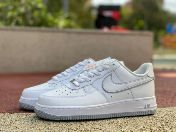 AF1 blanco gris bajo Nike Air Force 1 Low AF1 blanco gris zapatillas bajas resistentes al desgaste DV0788-100