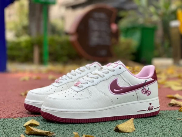 AF1 blanco rosa cereza bajo Nike Nike AF Valentine's Day love Air Force 1 07 LX zapatillas bajas Air Force One FD4616-161