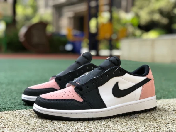 aj1 negro rosa bajo puro original Air Jordan 1 Low OG AJ1 negro rosa bajo zapatos de baloncesto CZ0790-061