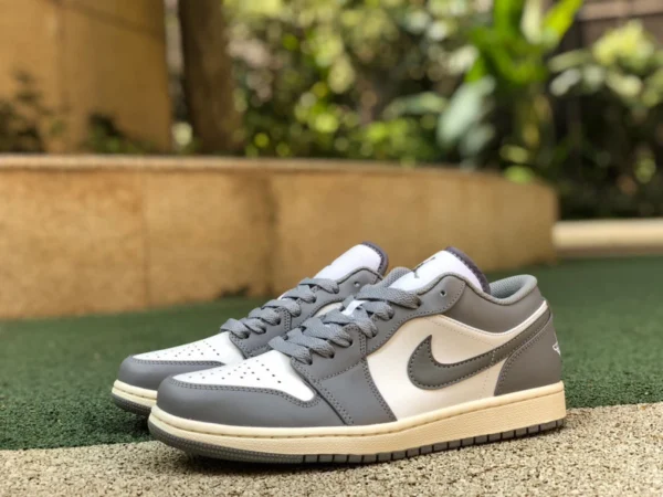 aj1 gris y viejo bajo puro original Air Jordan 1 Low AJ1 retro gris y viejo zapatos de baloncesto bajos 553558-053