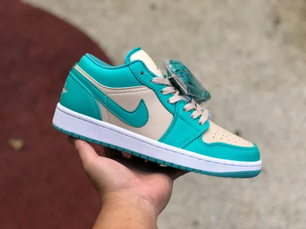 aj1 lago azul bajo Air Jordan 1 Low AJ1 lago azul Tiffany retro zapatillas de baloncesto bajas DC0774-131