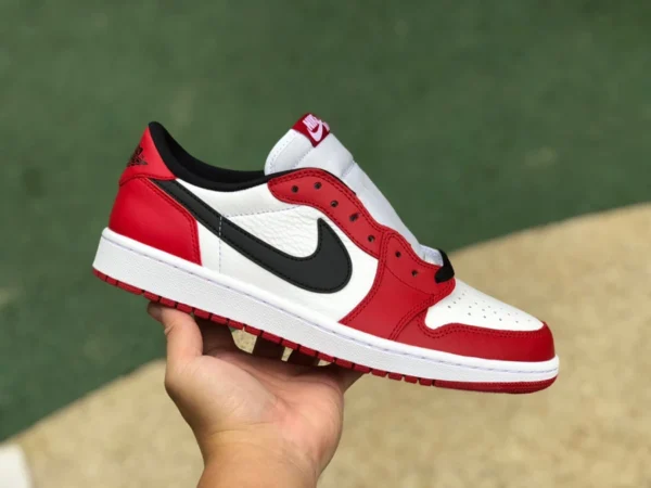 AJ1 Chicago low puro original Air Jordan 1 Chicago Low blanco y rojo Universidad de Chicago 705329-600