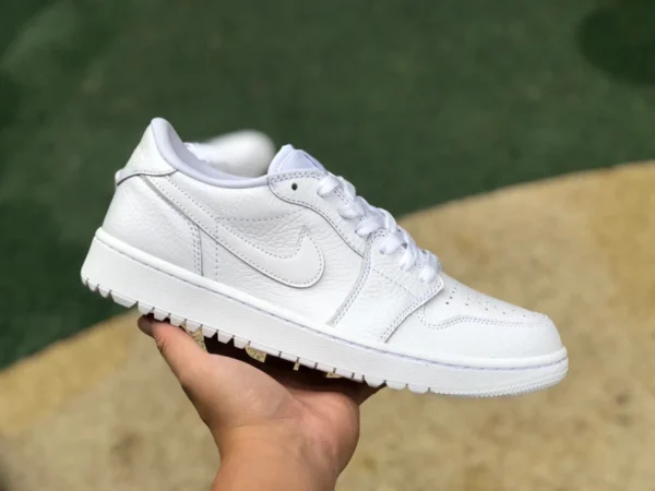 aj1 zapatillas bajas blancas puras Golf pure originales Air Jordan 1 Low AJ1 Golf Triple White zapatillas de baloncesto retro blancas puras bajas DD9315-101