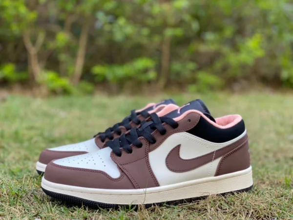 aj1 blanco marrón pequeño mocha bajo superior puro original Air JORDAN 1 LOW AJ1 blanco marrón pequeño mocha bajo top zapatos de baloncesto DC6991-200