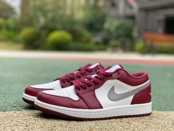 aj1 blanco rojo vino rojo bajo puro original productos superiores Nike Air Force1 Zapatillas Nike AF1 Air Force One Cherry Valentine's Day en blanco y rosa FD4616-161