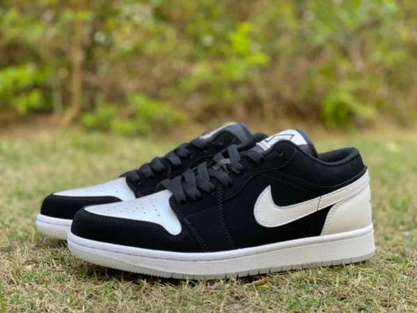 aj1 diamante blanco y negro bajo puro original Air Jordan 1 AJ1 panda blanco y negro diamante zapatillas bajas de moda DH6931-001