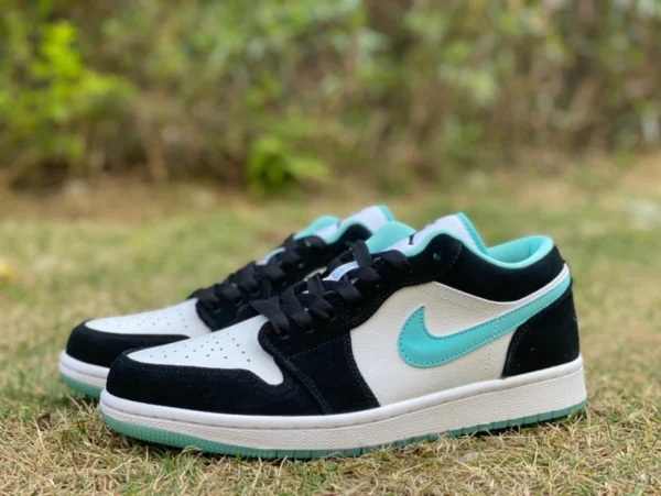 aj1 Guo Ailun low pure original Air Jordan 1 AJ1 Guo Ailun Tiffany zapatillas bajas blancas y verdes CQ9828-131