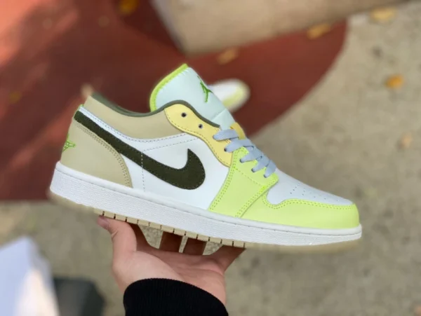 aj1 blanco verde Año del Conejo bajo Air Jordan 1 Low AJ1 verde blanco Año Chino CNY zapatillas de baloncesto bajas para mujer FD9906-131