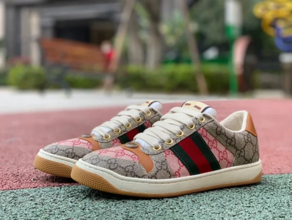 Gucci Zapatillas de deporte de moda con cordones y corte bajo de la serie Año Nuevo de lona Gucci Screener, edición limitada para el Año del Conejo GUCCI Gucci Screener, edición limitada para el Año del Conejo