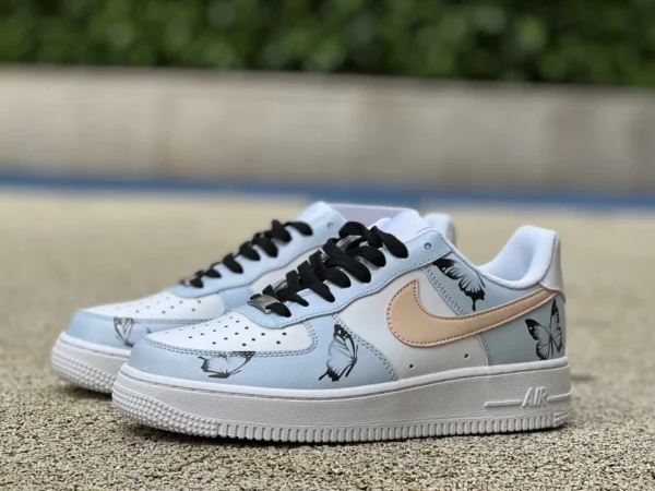 af1 blanco azul claro bajo Nike/Nike AIR FORCE 1 '07 LV8 2 tabla casual de corte bajo para hombre dh2920-112