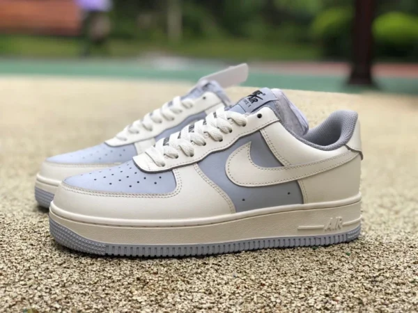 af1 blanco gris bajo Nike/Nike AIR FORCE 1 '07 LV8 2 tabla casual de corte bajo para hombre bv6088-301