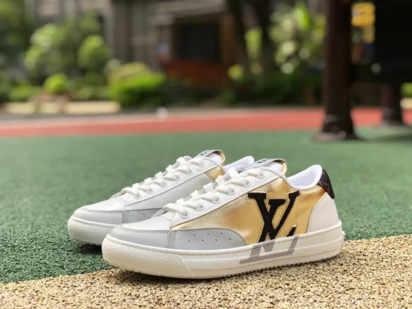 LV gris oro blanco bajo Louis Vuitton Zapatillas Louis Vuitton CHARLE gris blanco oro