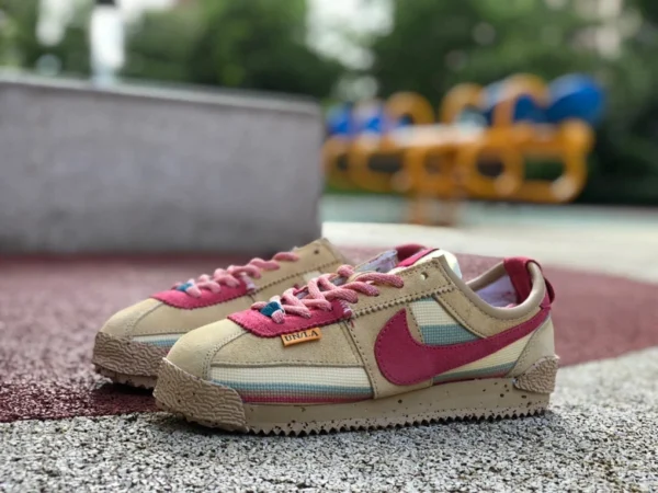 Forrest Un Marrón Rosa Union x Nike Cortez Retro Casual Forrest Marrón Rosa DR1413-200