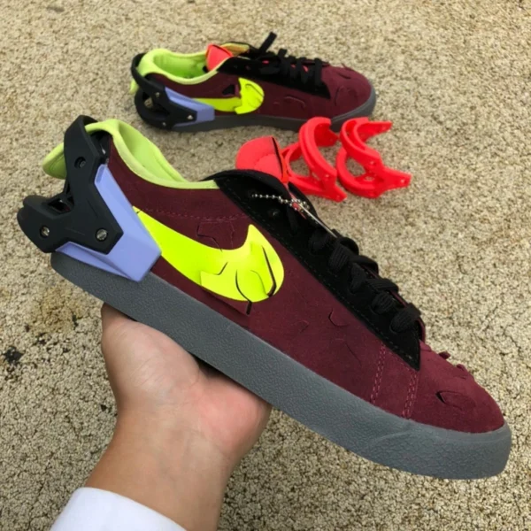 Blazer funcional burdeos bajo Acronym x Nike Blazer Low zapatillas funcionales burdeos DN2067-DO9373