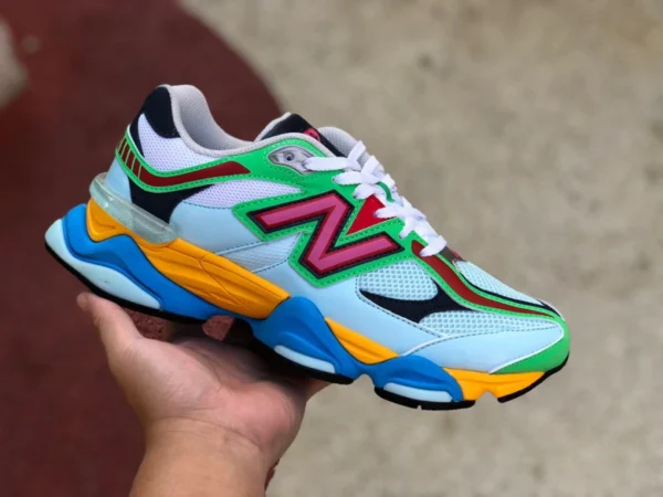 NB9060 verde azul amarillo Joe Freshgoods x New Balance 9060 zapatos casual u9060NBN