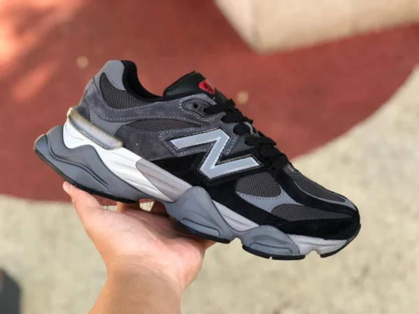 Nb9060 zapatos casual retro neutros New Balance negro y gris U9060BLK