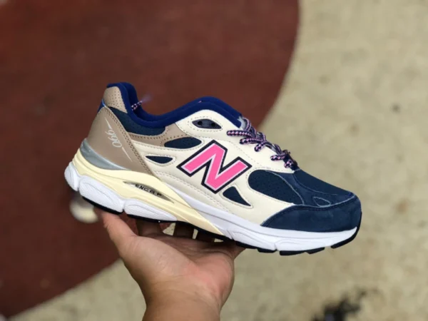 nb990v3Kith blanco y azul Kith x New Balance 990v3 "Daytona" blanco y azul M990KH3