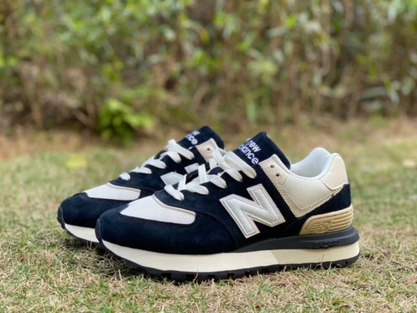 nb574 blanco azul marrón New Balance574 terciopelo malla transpirable casual calzado deportivo marrón claro U574grn