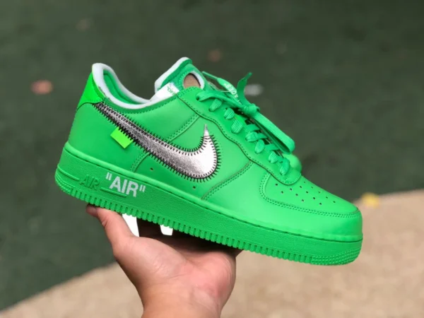 OW Air Force junta verde Nike Air Force 1 Low x Off-White Brooklyn verde junta DX1419-300