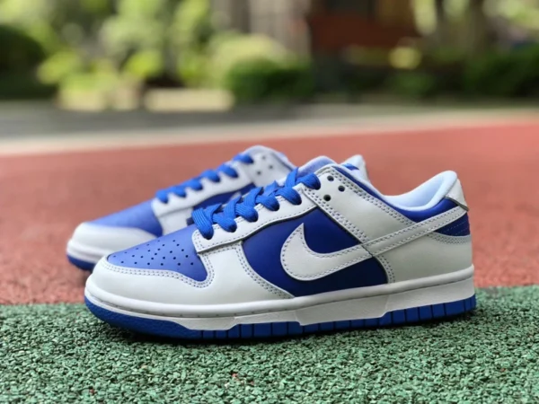 Zapatillas de skate Nike Dunk Low Light blancas y azules bajas DH3158-100