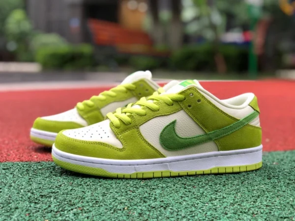 Dunk verde manzana bajo Nike SB Dunk Low blanco verde manzana retro casual zapatillas DM0807-300