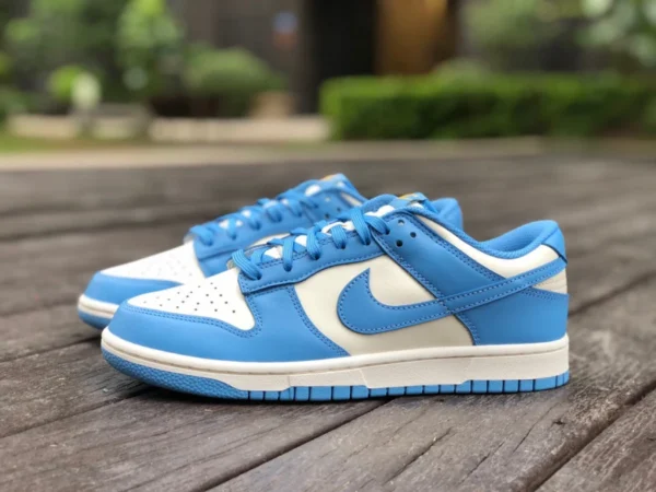 Dunk North Carolina azul puro original Nike Dunk Low North Carolina azul blanco azul zapatillas casuales bajas DD1503-100