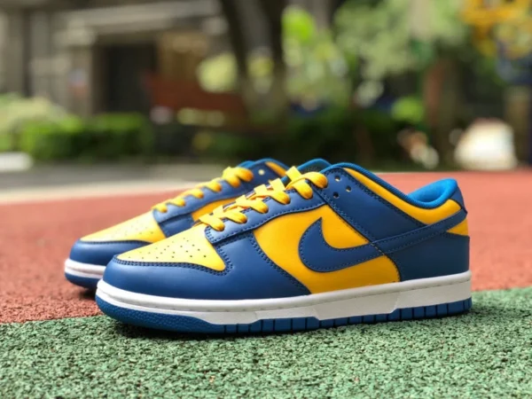 Dunk azul amarillo bajo Nike Dunk Low "Warriors" azul dorado State Warriors azul real +, oro universitario dd1391-402