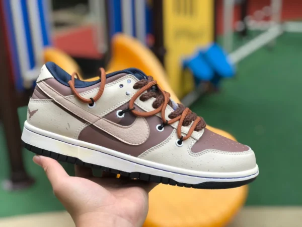 Dunk off-white brown low Zapatillas Nike Dunk Low de corte bajo zapatos con cordones off-white marrón DH9765-300