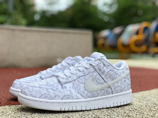 Dunk blanco flor de anacardo bajo Nike Dunk Low ESS flor de anacardo zapatillas retro antideslizantes informales DJ9955-100