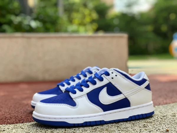 Dunk racing blue low Nike Dunk Low Retro zapatos de skate informales de caña baja en blanco y azul racing blue retro DD1391-401