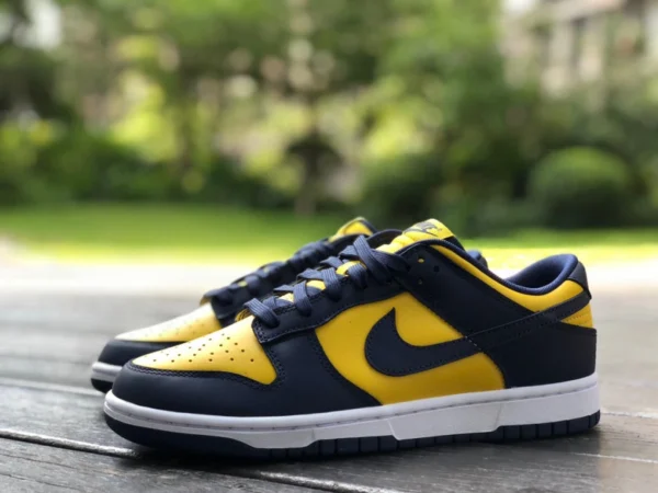 Dunk Michigan Nike Dunk Low Michigan zapatillas deportivas informales bajas azules y amarillas para hombre y mujer DD1391-700