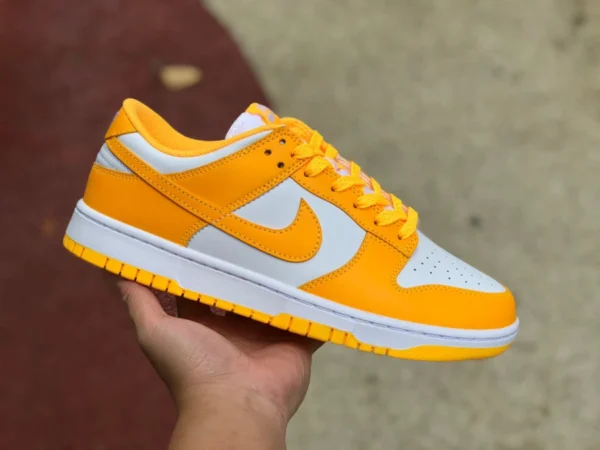 lDunk blanco amarillo bajo alta calidad Nike Dunk blanco naranja láser blanco amarillo Lakers zapatillas de deporte de corte bajo para hombres y mujeres DD1503-800